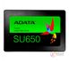 Твердотільний накопичувач 120Gb, ADATA Ultimate SU650, SATA3, 2.5', 3D TLC, 520/450 MB/s (ASU650SS-120GT-R) 4952280 фото 2