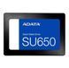 Твердотельный накопитель SSD 960Gb, ADATA Ultimate SU650, SATA3, 2.5" (ASU650SS-960GT-R) 5592120 фото 1