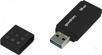 Флеш накопичувач USB 16Gb Goodram UME3, Black, USB 3.2 Gen 1 (UME3-0160K0R11) 6137040 фото