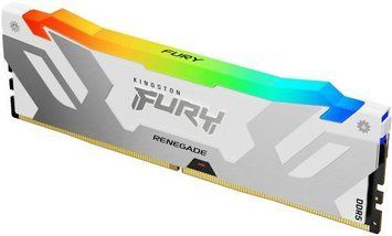 Пам'ять 16Gb DDR5, 7200 MHz, Kingston Fury Renegade RGB, White/Silver (KF572C38RWA-16) 8386470 фото