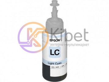 Чорнило Epson 673, Light Cyan, для L800/805/810/850/1800, 70 мл (C13T67354A) 1529700 фото