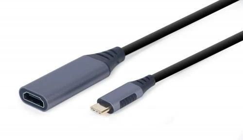 Перехідник Type-C (M) - HDMI (F), Cablexpert, Black, 15 см, 4K / 60 Гц (A-USB3C-HDMI-01) 7241220 фото