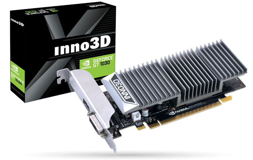 Видеокарта GeForce GT1030, Inno3D, 2Gb GDDR5, 64-bit (N1030-1SDV-E5BL) 4496670 фото