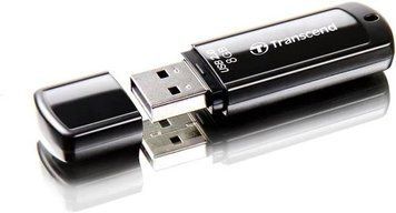 Флеш накопичувач USB 8Gb Transcend JetFlash 350, Black, USB 2.0 (TS8GJF350) 6109890 фото