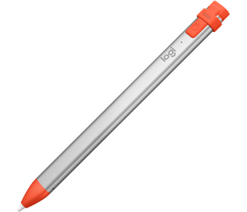 Стилус Logitech Crayon, Gray/Orange, сумісний з iPad 2018 та вище, акумулятор (914-000034) 6701880 фото