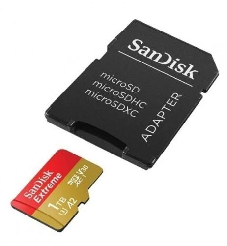 Карта пам'яті microSDXC, 1Tb, SanDisk Extreme, SD адаптер (SDSQXAV-1T00-GN6MA) 8115990 фото