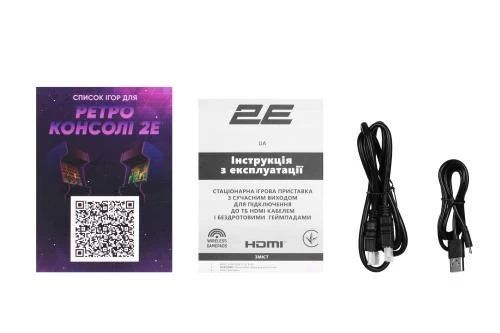 Ігрова приставка 2E "16 bit", Black, 913 ігор (2E16BHDWS913) 8176860 фото