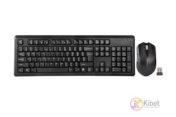 Комплект бездротовий A4Tech 4200N, Black, V-TRACK, радіус дії до 15 м 4966980 фото