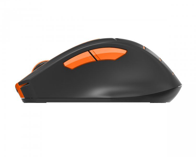 Мышь A4Tech Fstyler FG30S, Gray/Orange, USB, беспроводная, оптическая, бесшумная 6040800 фото