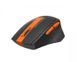 Мышь A4Tech Fstyler FG30S, Gray/Orange, USB, беспроводная, оптическая, бесшумная 6040800 фото 3