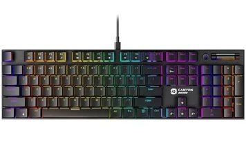 Клавиатура Canyon GK-55 "Cometstrike", Black (CND-SKB55-US) 8528310 фото