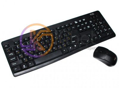 Комплект HQ-Tech KM-32RF Black, Optical, 2.4G, USB nano, клавиатура+мышь 4129170 фото