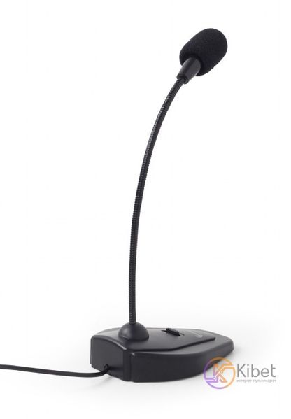 Мікрофон Gembird MIC-D-01 Black, на підставці, кабель 1.2 м 4934580 фото