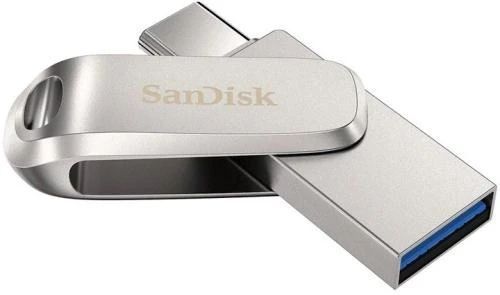Флеш накопитель USB 1Tb SanDisk Ultra Dual Luxe, Silver, Type-C / USB 3.2 Gen 1 (SDDDC4-1T00-G46) 8533590 фото