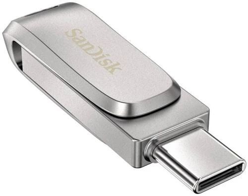 Флеш накопитель USB 1Tb SanDisk Ultra Dual Luxe, Silver, Type-C / USB 3.2 Gen 1 (SDDDC4-1T00-G46) 8533590 фото