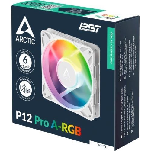 Вентилятор 120 мм, Arctic P12 Pro A-RGB, White (ACFAN00311A) 9426270 фото