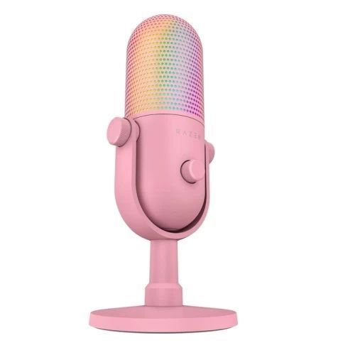 Мікрофон Razer Seiren V3 Chroma, Quartz (RZ19-05060300-R3M1) 8948580 фото