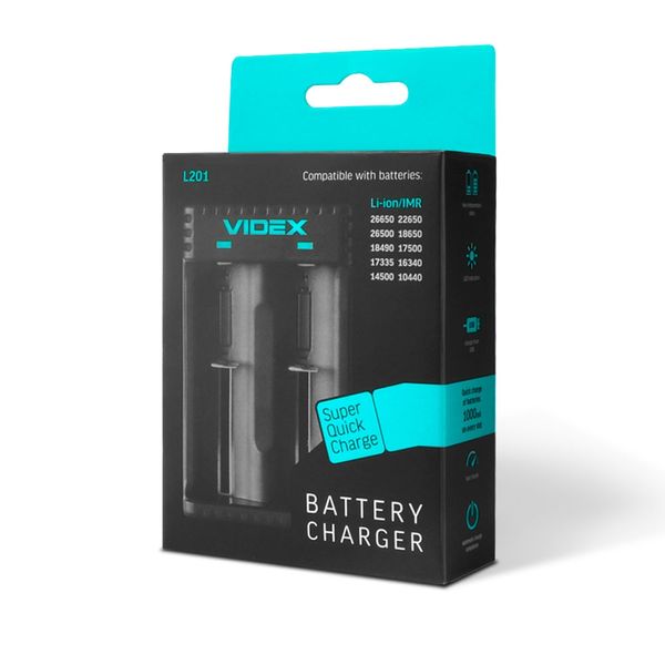 Зарядний пристрій Videx L201, Black (VCH-L201) 8192040 фото