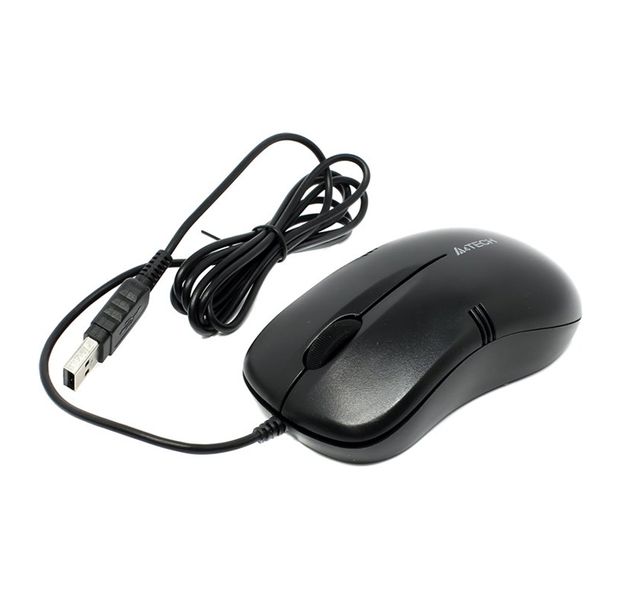 Миша A4Tech OP-560NU USB, 1000 DPI, Black 3759540 фото