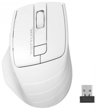 Мышь A4Tech Fstyler FG30S, White, USB, беспроводная, оптическая, бесшумная 6040770 фото