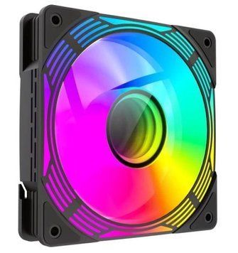 Вентилятор 120 мм, GameMax FN12A-C8I-R, Black 8621280 фото