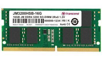 Пам'ять SO-DIMM, DDR4, 16Gb, 3200 MHz, Transcend JetRam, CL22, 1.2V (JM3200HSB-16G) 7660200 фото
