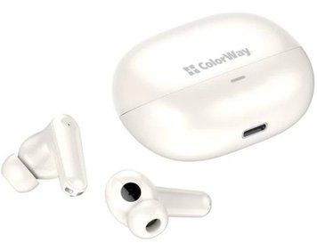 Навушники бездротові ColorWay Earbuds TWS 1, Beige (CW-TWS1BE) 8793000 фото