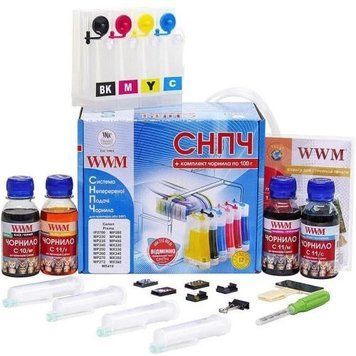 СНПЧ WWM Canon Pixma MP230/240/250/260/270/272/280/490/495, 4x100 мл чернил C10/C11 (IS.0119) 747330 фото