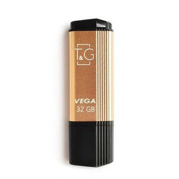 Флеш накопичувач USB 32Gb T&G Vega TG121, Gold, USB 2.0 (TG121-32GBGD) 6845190 фото