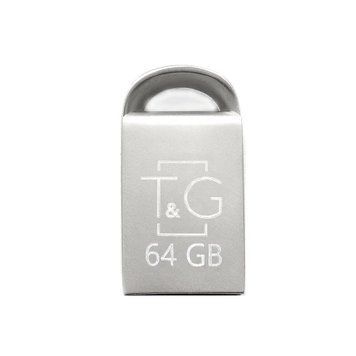 Флеш накопитель USB 64Gb T&G Metal TG107, Silver, USB 2.0 (TG107-64G) 9156150 фото