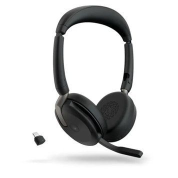 Навушники бездротові Jabra Evolve2 65 Flex, Link380c MS Stereo, Black (26699-999-899) 9603180 фото