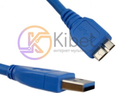 Кабель USB 3.0 - 1.8м AM Micro-B Atcom синий 2114460 фото