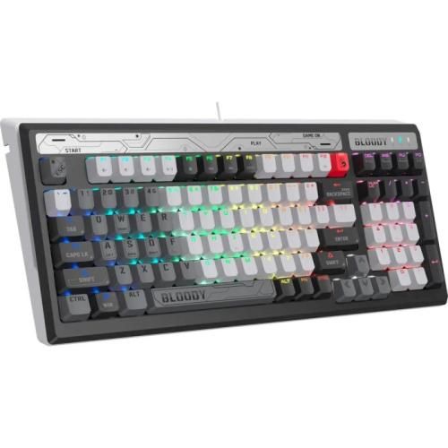 Клавіатура Bloody B950 RGB Warrior Grey, механічна, ігрова, USB, RGB підсвічування, LK Libra Brown Switch 8458170 фото