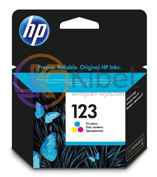 Картридж HP №123 (F6V16AE), Color, DeskJet 2130, 100 стор 3832110 фото
