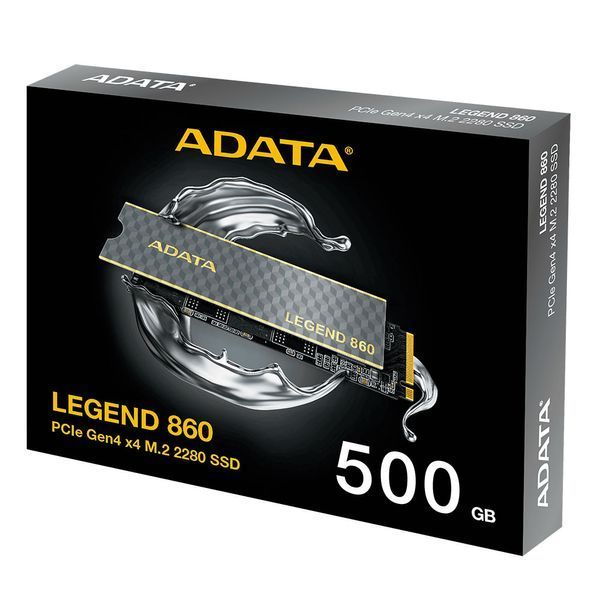 Твердотельный накопитель SSD 500Gb, ADATA LEGEND 860, PCI-E 4.0 x4, M.2 (SLEG-860-500GCS) 9302190 фото