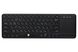 Клавіатура бездротова 2E KT100, Black, з вбудованим тачпадом, USB, до 10 м, 2xAAA (2E-KT100WB) 5419350 фото 1