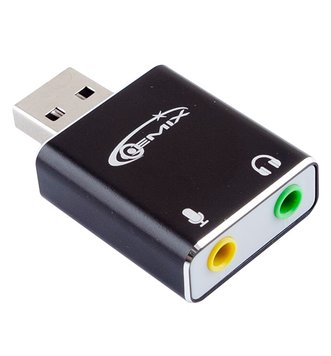 Звуковая карта USB 2.0, 7.1, Gemix SC-01, Box 8232420 фото