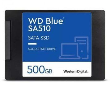 Твердотельный накопитель SSD 500Gb, Western Digital Blue SA510, SATA3, 2.5" (WDS500G3B0A) 7515390 фото
