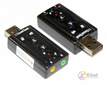 Звуковая карта USB 2.0, 7.1, 3D Sound, Box 2852310 фото