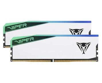 Пам'ять 16Gb x 2 (32Gb Kit) DDR5, 6000 MHz, Patriot Viper Elite 5 RGB, White (PVER532G60C30KW) 9722850 фото