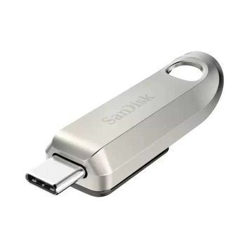 Флеш накопитель USB 128Gb SanDisk Ultra Luxe, Silver, Type-C 3.2 Gen 1 (SDCZ75-128G-G46) 8745750 фото