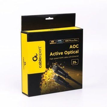 Кабель оптичний HDMI (M) - HDMI (M), 25 м, Black, Cablexpert, V2.0 (CCBP-HDMI-AOC-25M) 8897430 фото