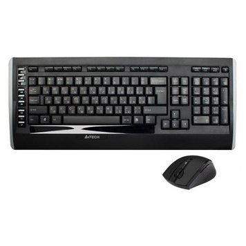 Комплект бездротовий A4Tech 9300F, Black, V-TRACK, радіус дії до 15 м 623040 фото