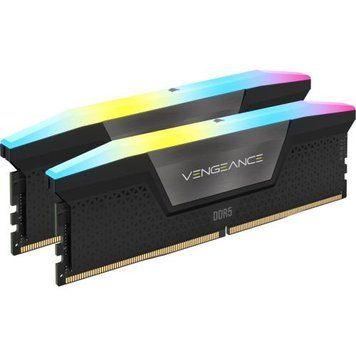 Пам'ять 16Gb x 2 (32Gb Kit) DDR5, 6000 MHz, Corsair Vengeance RGB, Black (CMH32GX5M2B6000C40) 7862010 фото