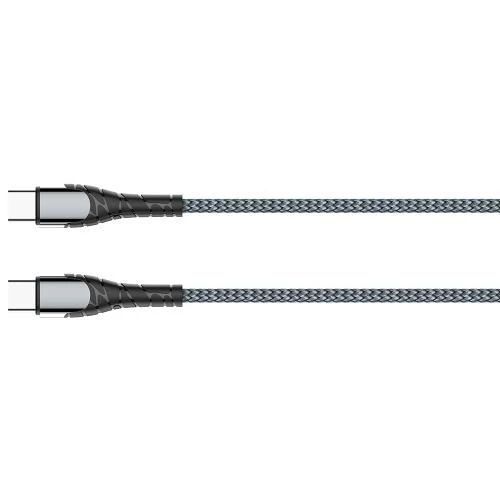 Кабель Type-C - Type-C, 1 м, Grey, ColorWay, 65 Вт, 3A (CW-CBPDCC040-GR) 6745950 фото