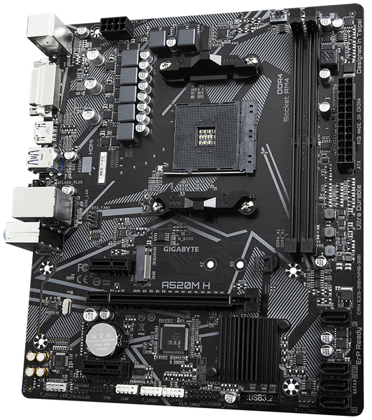 Мат.плата AM4 (A520) Gigabyte A520M H 6285900 фото