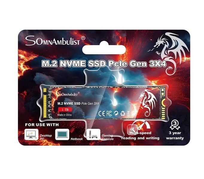 Твердотельный накопитель SSD 256Gb, SomnAmbulist, PCI-E 3.0 x4, M.2 (SASSDNVME256) 9350700 фото