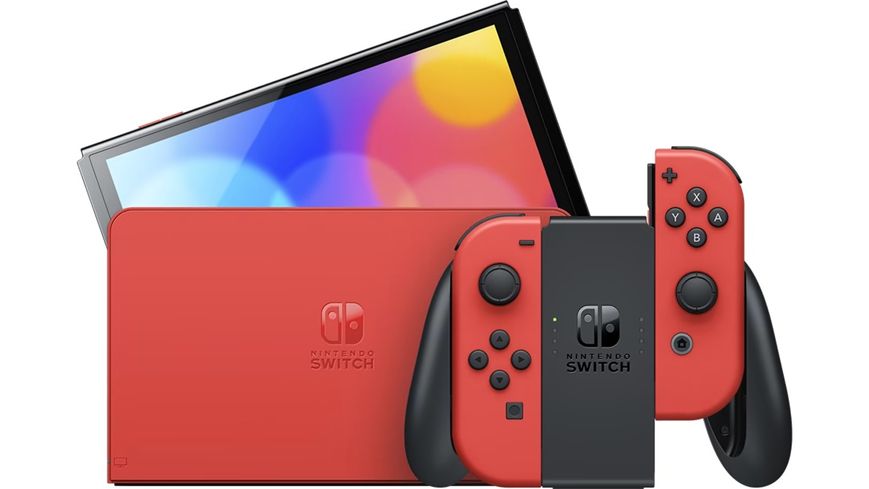 Ігрова приставка Nintendo Switch OLED, Red, Mario Special Edition 8589240 фото