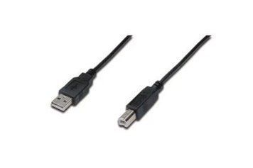 Кабель USB 2.0 AM - USB BM, 3 м, Black, Digitus (AK-300102-030-S) 9275550 фото