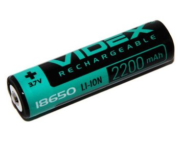 Акумулятор 18650, 2200 mAh, Videx, 1 шт, Li-ion, із захистом, блістер 3996420 фото